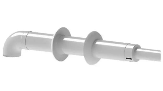 Коаксиальный комплект горизонтального дымохода WARM