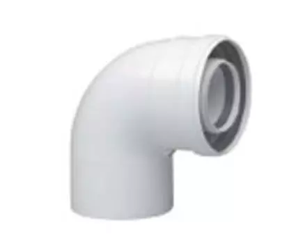 Коаксиальный отвод полипропиленовый Baxi, 87* D80/125 мм НТ (KHG71408871)