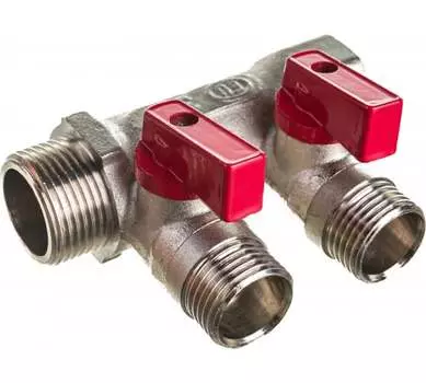 Коллектор с шаровым краном EUROS