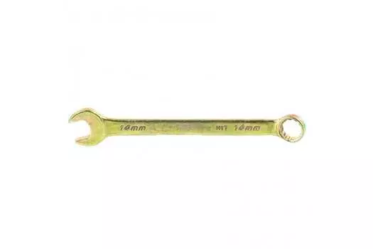 Комбинированный ключ Сибртех 14980 14 мм желтый цинк