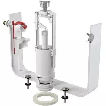 Комплект арматуры для бачка с боковым подводом со стоп-кнопкой 1/2"