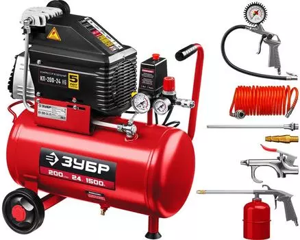 Компрессор воздушный Зубр КП-200-24 Н6