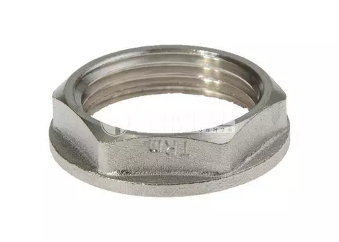 Контргайка никель 1/2" с ребордой