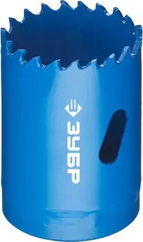 Коронка биметаллическая Зубр 29531-038 быстрорежущая сталь, 38мм