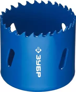 Коронка биметаллическая Зубр 29531-051 быстрорежущая сталь, 51мм