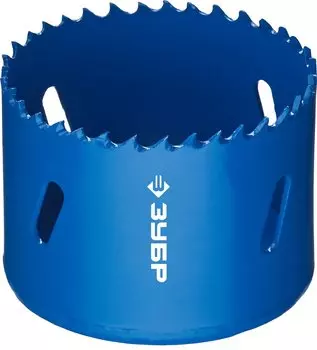 Коронка биметаллическая Зубр 29531-060 быстрорежущая сталь, 60мм