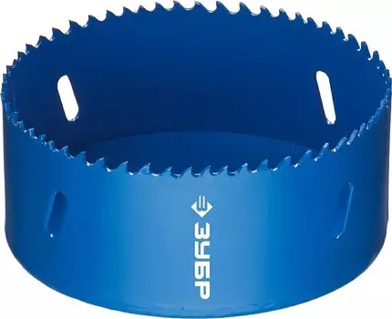 Коронка биметаллическая Зубр 29531-102 быстрорежущая сталь, 102мм