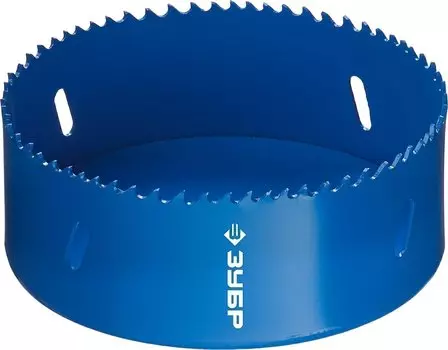 Коронка биметаллическая Зубр 29531-114 быстрорежущая сталь, 114мм