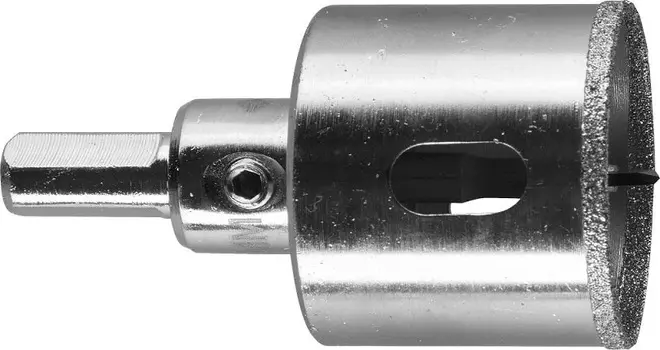 Коронка по кафелю и стеклу Зубр 29850-38 ? 8 мм, HSS-R, быстрорежущая сталь М2(S6-5-2) Р6М5, класс А Р 60, алмазная