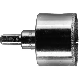 Коронка по кафелю и стеклу Зубр 29850-53 ? 53 мм, HSS-R, быстрорежущая сталь М2(S6-5-2) Р6М5, класс А Р 60, алмазная