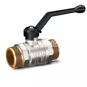 Кран шаровый 1/2" Н-Н ручка, никель