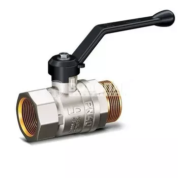 Кран шаровый 1/2" В-Н ручка, никель