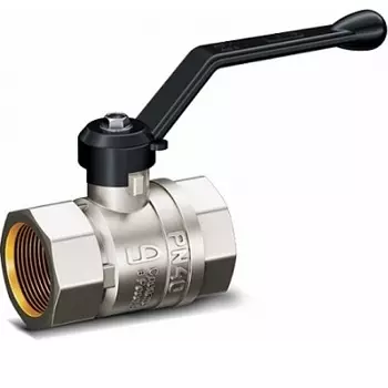 Кран шаровый 1/2" В-В ручка, никель