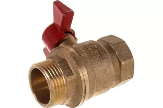 Кран шаровый БАЗ.А31.1.25 1" В-Н бабочка, латунь