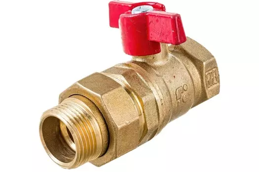 Кран шаровый БАЗ.А.А31.1.20 3/4" В-Н со сгоном бабочка, латунь