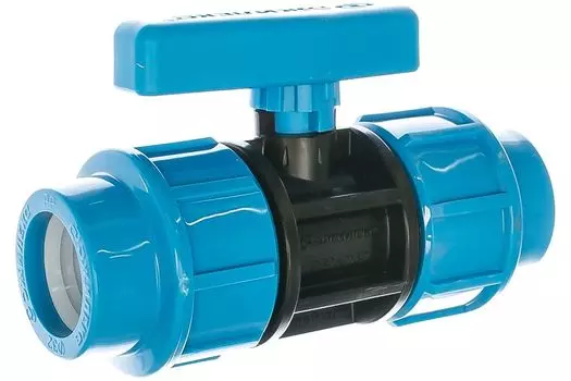 Кран шаровый Джилекс ПНД 32мм, пластик