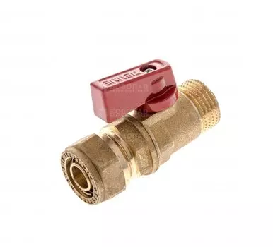 Шаровый кран под обжим м/п труб TIEMME