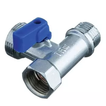 Кран шаровый TRm 1/2"х3/4"х1/2" Н-Н-В 3-проходной