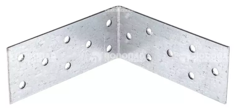 Крепежный угол равносторонний 40Х100х100 х2,0 накл.