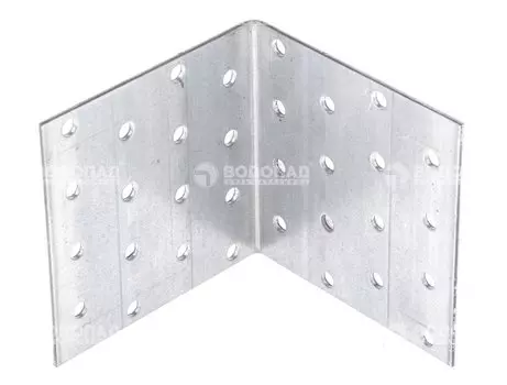 Крепежный угол равносторонний 80Х80х60 х2,0 накл.