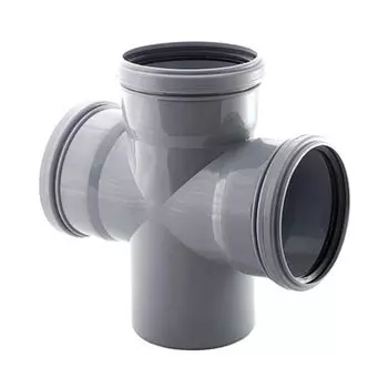 Крестовина 1-плоскостная Ostendorf D110х110х87* полипропилен (серый)