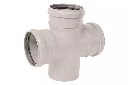 Крестовина канализационная Синикон D 110х110х110х87° полипропилен, бесшумная