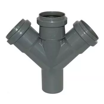 Крестовина Sinikon 1-плоскостная D 50х50х50х45 полипропилен (серый)