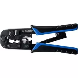 Кримпер Зубр RJ-7 22650 универсальный, RJ45, RJ11/RJ12, Профессионал