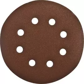 Круги шлифовальные из абразивной бумаги Зубр 35350-150-180 150мм, 6 отверстий, Р180, 5 шт.