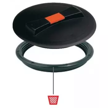 Крышка для ёмкости D350 пластиковая с дыхательным клапаном