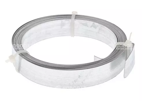 Лента хомутная неперфорированная оцинк. 19х0,7 (5м)- накл.