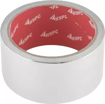 Лента Курс 11667 алюминиевая клейкая, 48 мм х 10 м