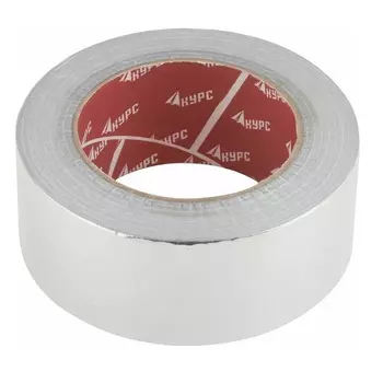 Лента Курс 11669 алюминиевая клейкая, 48 мм х 50 м