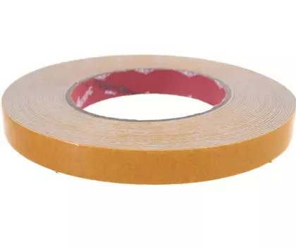 Лента Курс 11784 монтажная клейкая, на вспененной основе, белая, 15 мм х 10 м