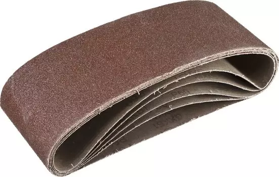 Лента шлифовальная для ЛШМ Зубр Стандарт 35343-060 100х610 мм, P60, 5 шт