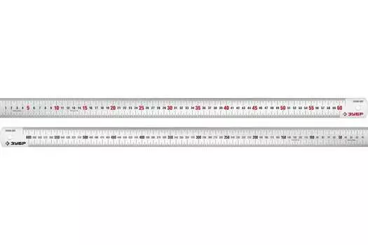 Линейка Зубр Про-60 34280-060 усиленная нержавеющая, длина 0,60 м, ширина 35 мм, толщина 1,2 мм
