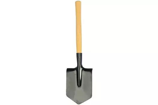 Лопата саперная 61425, 145х190х580 мм, деревянный черенок