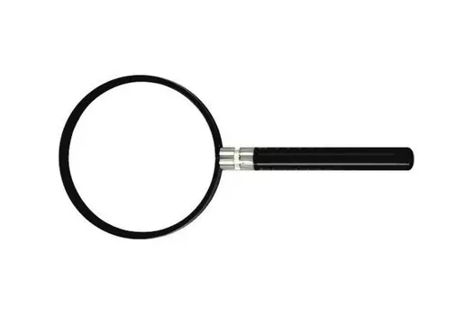 Лупа Курс 67553 пластиковый корпус, 75 мм-3Х