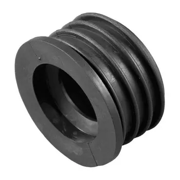 Манжета резиновая переходная на чугун Симтек D123х110 мм, для канализации, черная