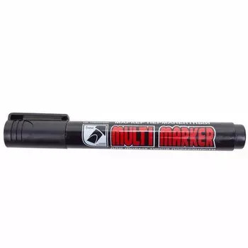 Маркер перманентный Crown «Multi Marker Chisel» 08-8801 5 мм, черный, скошенный