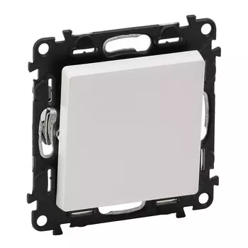 Механизм выключателя Valena LIFE 10АХ 250В с лицевой панелью; безвинтовые зажимы бел.