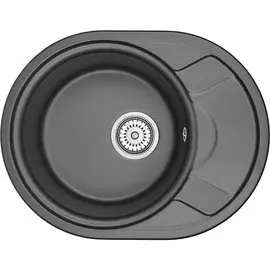 Мойка 575х445 гранит, чёрный