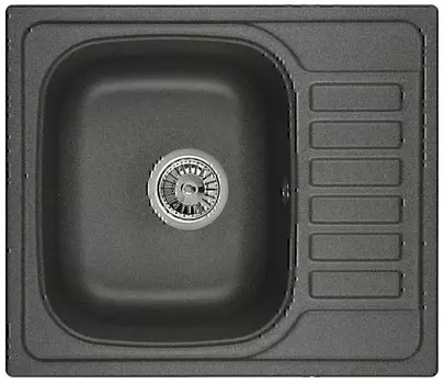 Мойка 575х495 гранит, графит