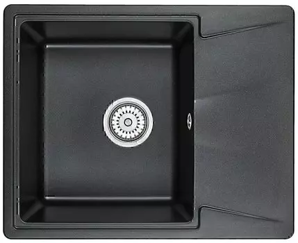 Мойка 620х500 гранит, чёрный