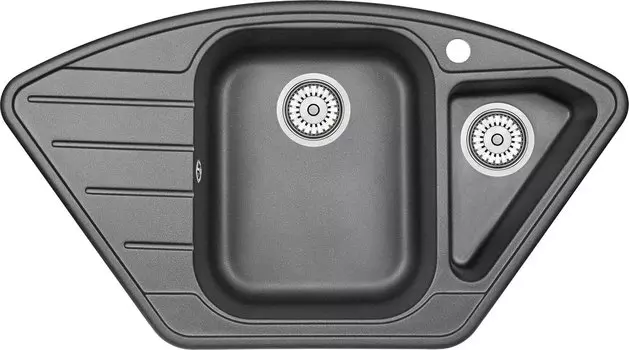 Мойка 890х490 гранит, шварц