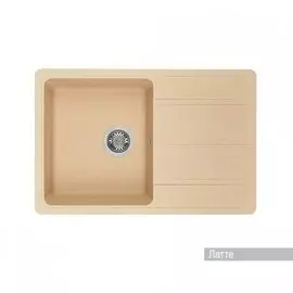 Мойка Акватон Аманда 780x510 керамогранит, 1 чаша, прямоугольная, цвет латте