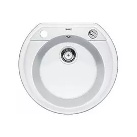 Мойка Rondo Val 45 515671 круглая 535x490 керамогранит, белая