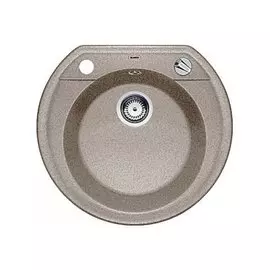 Мойка Rondo Val 45 517392 круглая 535x490 керамогранит, серый беж