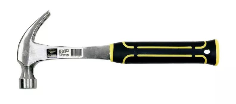 Молоток-гвоздодёр Энкор 23023 450 г. с цельнометаллическая рукоятка