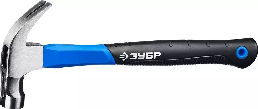 Молоток-гвоздодёр Зубр Профессионал 20356-450_z01 цельнокованый столярный 450 г